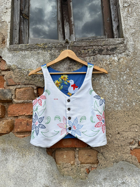 Era uma vez um patinho que gostava de cheirar flores