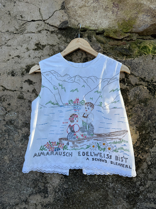 Passeio no lago, flores no cabelo