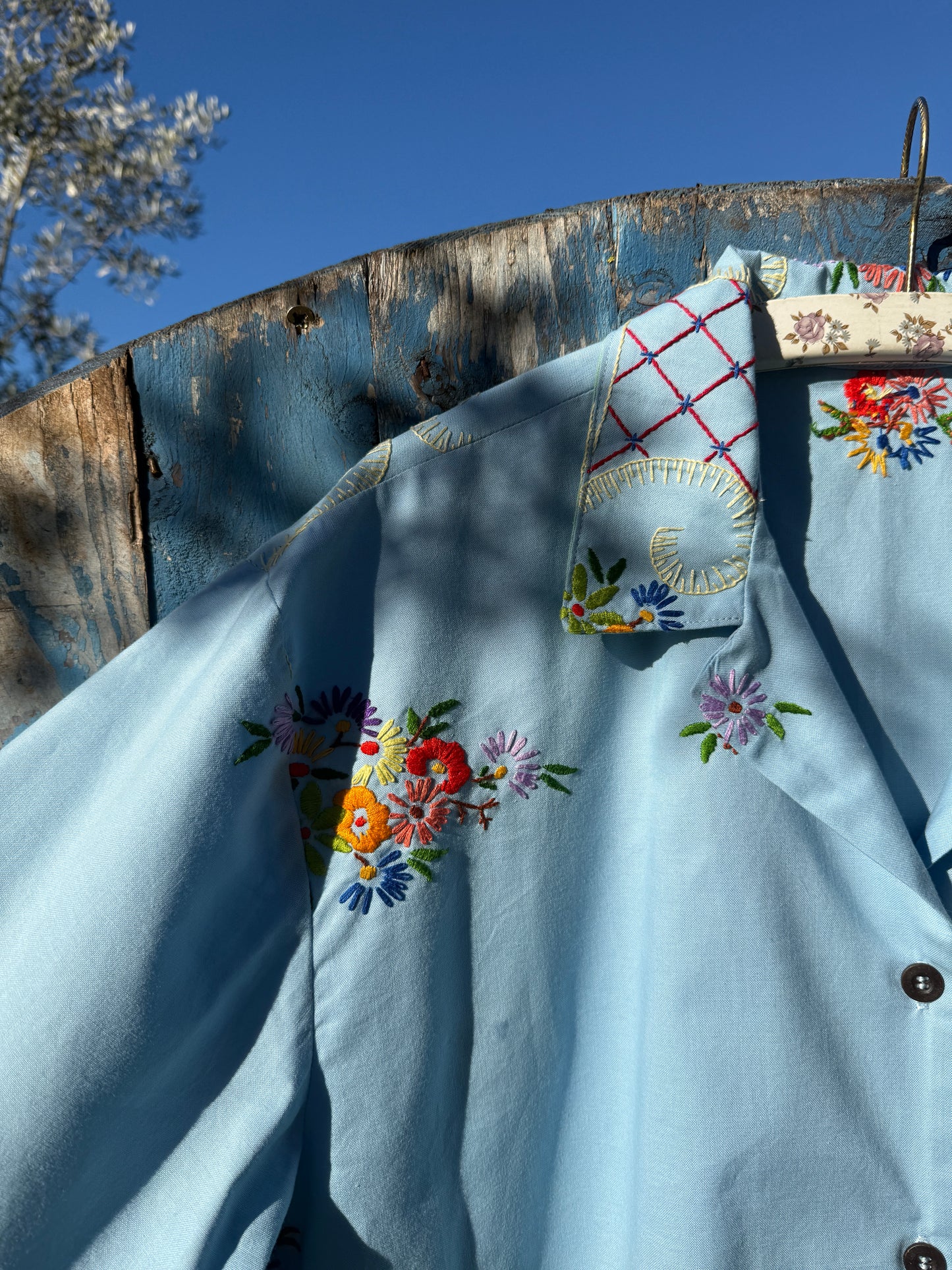 Céu coberto de flores