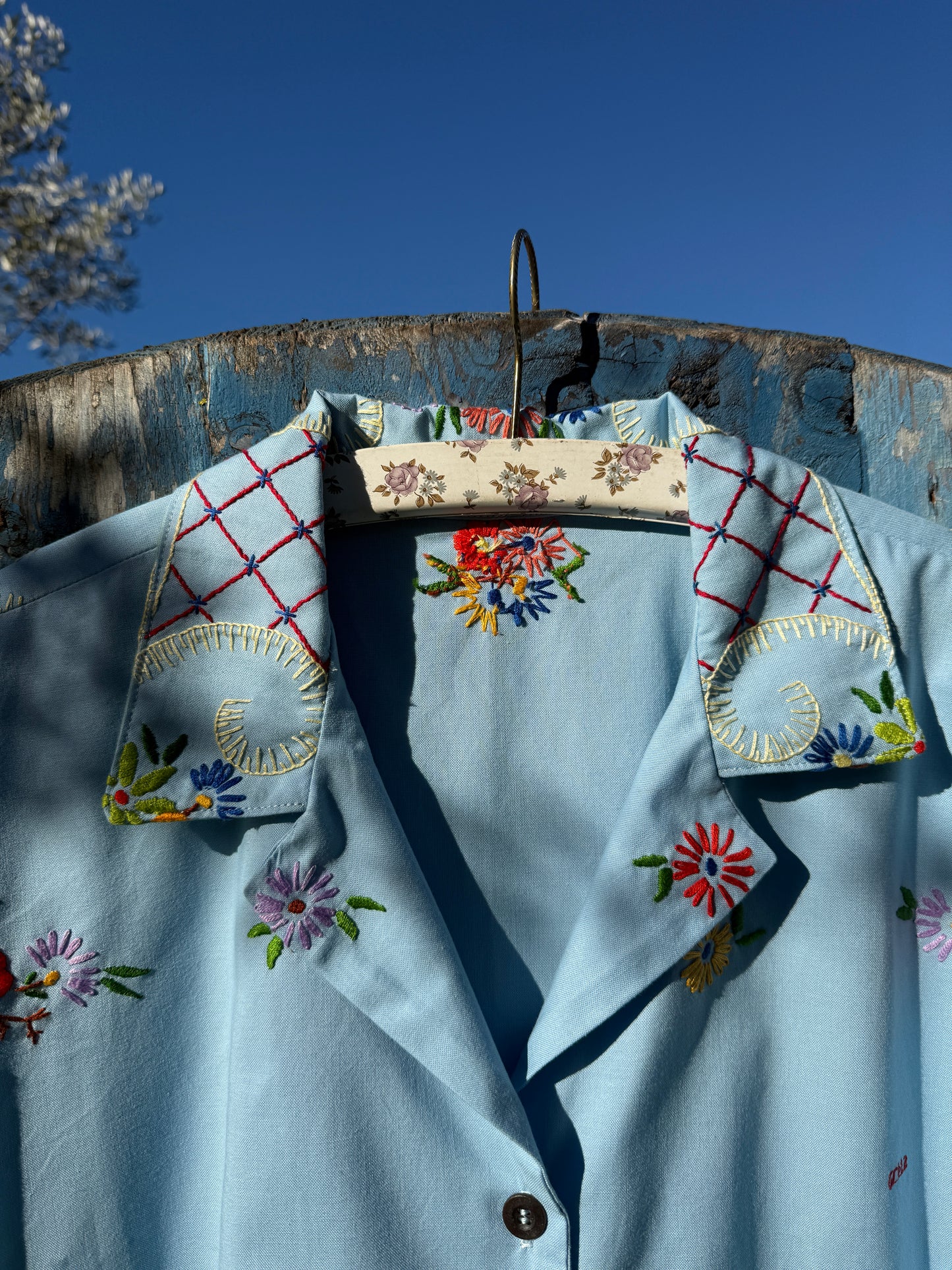 Céu coberto de flores