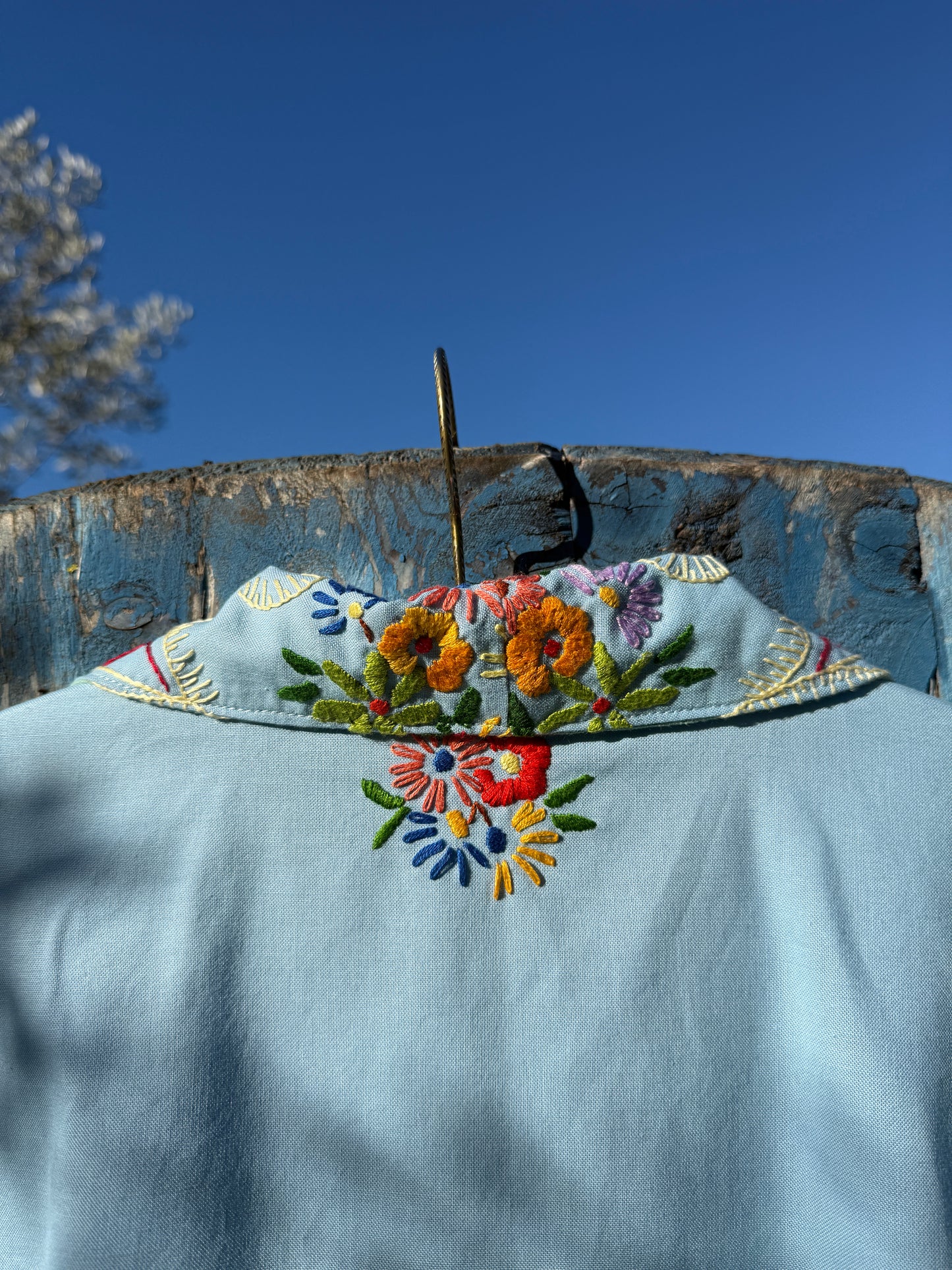 Céu coberto de flores